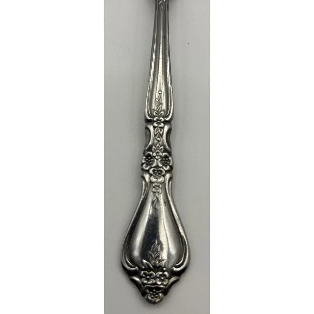 Set of 4 Oneida Distinction Deluxe KENNETT SQUARE Stainless Steak Spoons